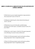 AMMO 51 COURSE MV DL COMPLETE STUDY SOLVED QUESTIONS WITH&NewLine;CORRECT ANSWERS