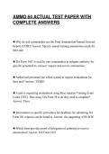 AMMO 64 ACTUAL TEST PAPER WITH&NewLine;COMPLETE ANSWERS