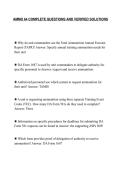 AMMO 64 COMPLETE QUESTIONS AND VERIFIED SOLUTIONS