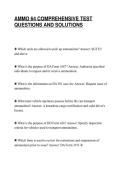 AMMO 64 COMPREHENSIVE TEST&NewLine;QUESTIONS AND SOLUTIONS