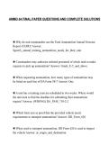 AMMO 64 FINAL PAPER QUESTIONS AND COMPLETE SOLUTIONS