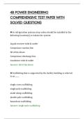 4B POWER ENGINEERING&NewLine;COMPREHENSIVE TEST PAPER WITH&NewLine;SOLVED QUESTIONS
