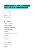 7 BREW BREWISTA EXAM PREPARATION&NewLine;TEST BANK WITH CORRECT ANSWERS
