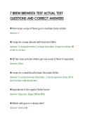 7 BREW BREWISTA TEST ACTUAL TEST&NewLine;QUESTIONS AND CORRECT ANSWERS