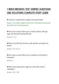 7 BREW BREWISTA TEST VERIFIED QUESTIONS&NewLine;AND SOLUTIONS COMPLETE STUDY GUIDE
