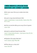 7 BREW BREWISTA UPDATED EXAM&NewLine;QUESTIONS AND CORRECT ANSWERS