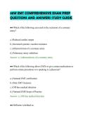 68W EMT COMPREHENSIVE EXAM PREP&NewLine;QUESTIONS AND ANSWERS STUDY GUIDE
