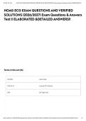HOAG ECG EXAM QUESTIONS AND VERIFIED SOLUTIONS &vert;2026&sol;2027&vert; Exam Questions & Answers Test &vert;&vert; ELABORATED &DETAILED ANSWERS&excl;&excl;&NewLine;