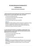 ICC Code Enforcement Technician &lpar;CE-T&rpar; Certification Exam Questions with Answers and Rationales