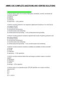 AMMO CDC COMPLETE QUESTIONS AND VERIFIED SOLUTIONS