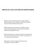 AMMO CDC EOC 1 ACTUAL TEST PAPER WITH COMPLETE ANSWERS
