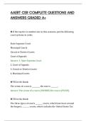 AAERT CER COMPLETE QUESTIONS AND&NewLine;ANSWERS GRADED A