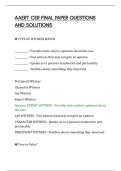 AAERT CER FINAL PAPER QUESTIONS&NewLine;AND SOLUTIONS