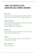 AAERT CER UPDATED ACTUAL&NewLine;QUESTIONS AND CORRECT ANSWER
