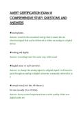 AAERT CERTIFICATION EXAM 8&NewLine;COMPREHENSIVE STUDY QUESTIONS AND&NewLine;ANSWERS