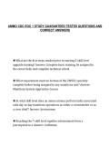AMMO CDC EOC 1 STUDY GUARANTEED TESTED QUESTIONS AND&NewLine;CORRECT ANSWERS