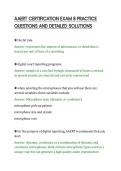 AAERT CERTIFICATION EXAM 8 PRACTICE&NewLine;QUESTIONS AND DETAILED SOLUTIONS