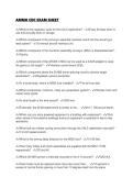 AMMO CDC EXAM SHEET