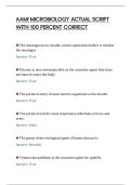 AAMI MICROBIOLOGY ACTUAL SCRIPT&NewLine;WITH 100 PERCENT CORRECT