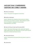 AAOS EMT EXAM 1 COMPREHENSIVE&NewLine;QUESTIONS AND CORRECT ANSWERS