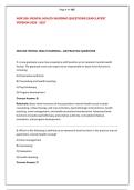 NUR 208&colon; MENTAL HEALTH NURSING QUESTIONS EXAM LATEST &NewLine;VERSION 2026 - 2027