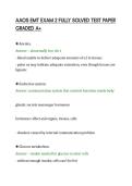 AAOS EMT EXAM 2 FULLY SOLVED TEST PAPER&NewLine;GRADED A&plus;