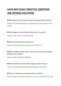 AAOS EMT EXAM 2 PRACTICE QUESTIONS&NewLine;AND DETAILED SOLUTIONS