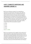 AAPC COMPLETE QUESTIONS AND&NewLine;ANSWERS GRADED A&plus;