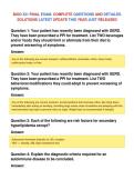 BIOD 331 FINAL EXAM- COMPLETE QUESTIONS AND DETAILED&NewLine;SOLUTIONS LATEST UPDATE THIS YEAR JUST RELEASED