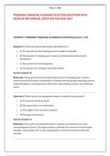 PERSONAL FINANCIAL PLANNING IN ACTION QUESTIONS WITH &NewLine;DETAILED RATIONALES LATEST EDITION 2026 -2027PERSONAL FINANCIAL PLANNING IN ACTION QUESTIONS WITH &NewLine;DETAILED RATIONALES LATEST EDITION 2026 -2027