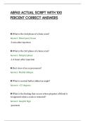 ABFAS ACTUAL SCRIPT WITH 100&NewLine;PERCENT CORRECT ANSWERS