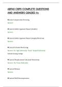 ABFAS CBPS COMPLETE QUESTIONS&NewLine;AND ANSWERS GRADED A&plus;
