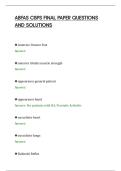 ABFAS CBPS FINAL PAPER QUESTIONS&NewLine;AND SOLUTIONS