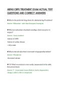 ABFAS CBPS TREATMENT EXAM ACTUAL TEST&NewLine;QUESTIONS AND CORRECT ANSWERS
