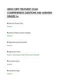 ABFAS CBPS TREATMENT EXAM&NewLine;COMPREHENSIVE QUESTIONS AND ANSWERS&NewLine;GRADED A&plus;