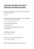 ABFAS CBPS TREATMENT EXAM SOLVED&NewLine;QUESTIONS AND VERIFIED SOLUTIONS