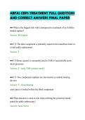 ABFAS CBPS TREATMENT FULL QUESTIONS&NewLine;AND CORRECT ANSWERS FINAL PAPER