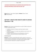 CANADIAN FUNDAMENTALS OF NURSING EXAM QUESTIONS WITH &NewLine;DETAILED RATIONALES LATEST EDITION 2026 -2027  &NewLine; &NewLine; &NewLine; &NewLine;Editors&colon; Barbara J&period; Astle&comma; Wendy Duggleby &vert; Publisher&colon; Elsevier Cana