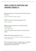 ABFAS COMPLETE QUESTIONS AND&NewLine;ANSWERS GRADED A&plus; 