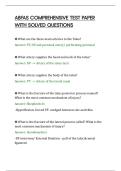 ABFAS COMPREHENSIVE TEST PAPER&NewLine;WITH SOLVED QUESTIONS