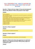 EVS 317 BEEKEEPING EXAM - COMPLETE QUESTIONS AND&NewLine;DETAILED SOLUTIONS LATEST UPDATE THIS YEAR JUST&NewLine;RELEASED