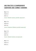 ABG PRACTICE II COMPREHENSIVE&NewLine;QUESTIONS AND CORRECT ANSWERS&NewLine;
