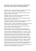 WGU D669 - EARLY LITERACY METHODS &lpar;VOCABULARY PRACTICE&rpar; QUESTIONS WITH VERIFIED ANSWERS