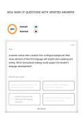 WGU D669 CP QUESTIONS WITH VERIFIED ANSWERS