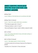 ABMDI SCIENTIFIC KNOWLEDGE&NewLine;UPDATED EXAM QUESTIONS AND&NewLine;CORRECT ANSWERS