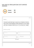 WGU D669 OA PREP QUESTIONS WITH VERIFIED ANSWERS