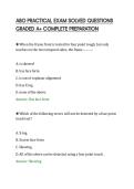 ABO PRACTICAL EXAM SOLVED QUESTIONS&NewLine;GRADED A&plus; COMPLETE PREPARATION