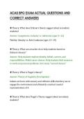 ACAS BPG EXAM ACTUAL QUESTIONS AND&NewLine;CORRECT ANSWERS