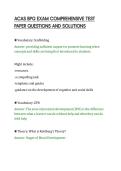 ACAS BPG EXAM COMPREHENSIVE TEST&NewLine;PAPER QUESTIONS AND SOLUTIONS