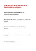 ISSA Corrective Exercise Final Exam Actual Questions With Correct Answers&vert; 2027